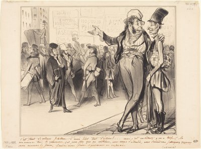 Det är ändå smickrande att ha haft så många elever!... av Honoré Daumier