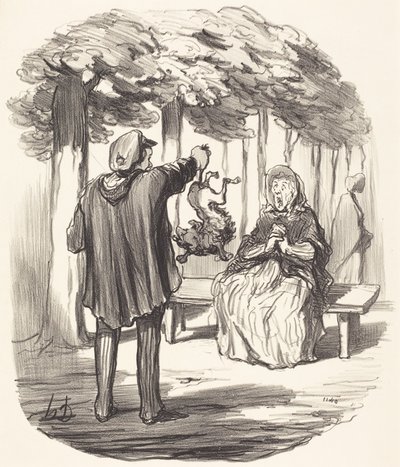 Är det er hund där? av Honoré Daumier