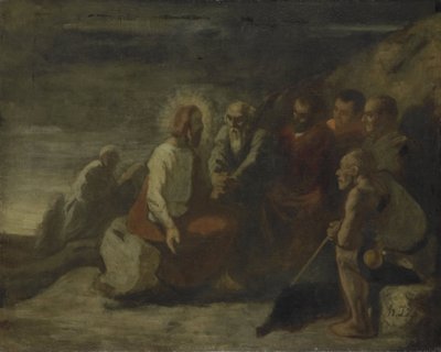 Kristus och hans lärjungar av Honore Daumier