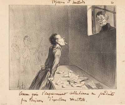 Hur isoleringsfängelse... av Honoré Daumier