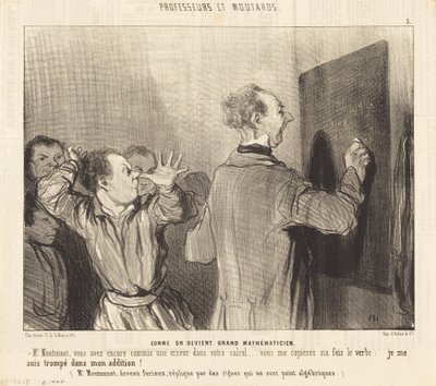 Hur man blir en stor matematiker av Honoré Daumier