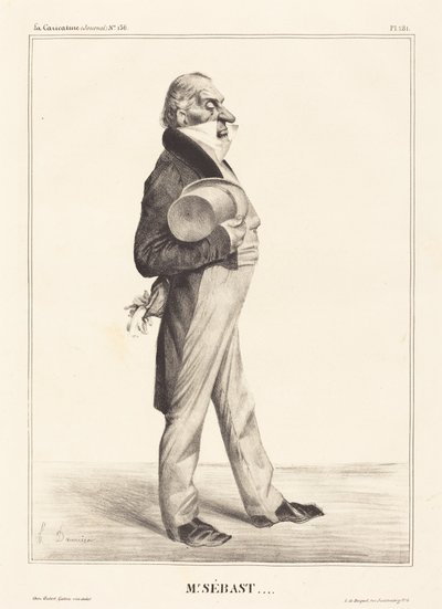 Greve Horace Sébastiani av Honoré Daumier
