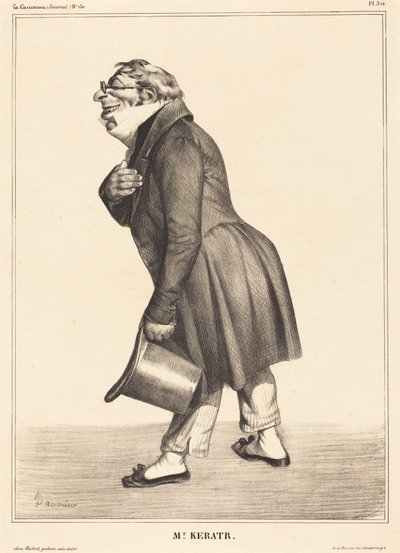 Greve de Kératry av Honoré Daumier