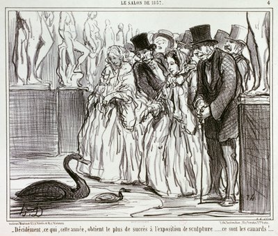 Avgjort det som i år har störst framgång på skulpturutställningen... / 4. av Honoré Daumier
