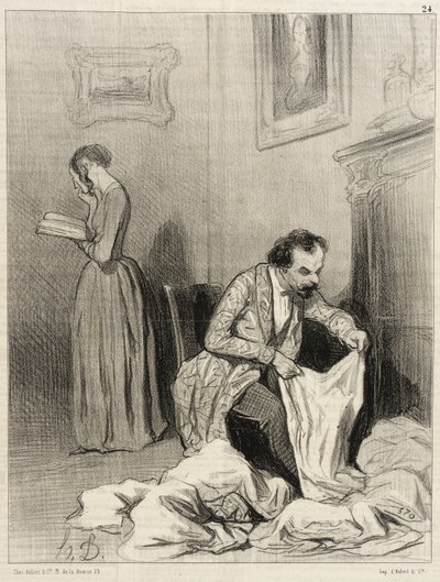 Sedan Virginie fick det sjunde tröstpriset... av Honoré Daumier