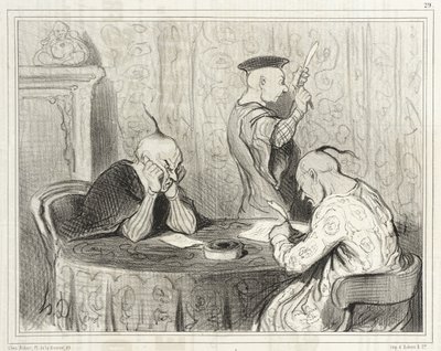 Lättsinniga författare av Honoré Daumier