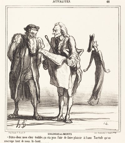 De dödas dialog av Honoré Daumier