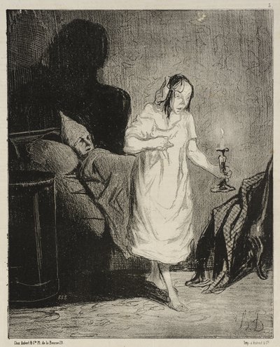 Säg, Bichette ... vad tänker du på ... av Honoré Daumier