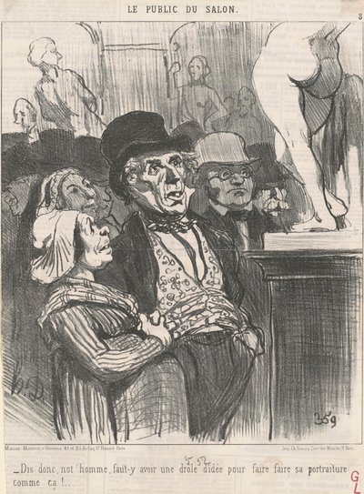 Säg, vår man, måste... av Honoré Daumier
