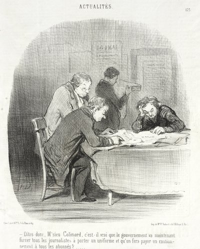Säg mig, herr Colimard... av Honoré Daumier