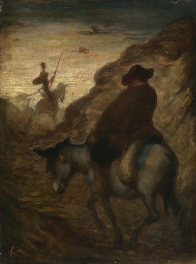 Don Quijote och Sancho Panza, ca 1864–1865 (olja på duk) av Honoré Daumier