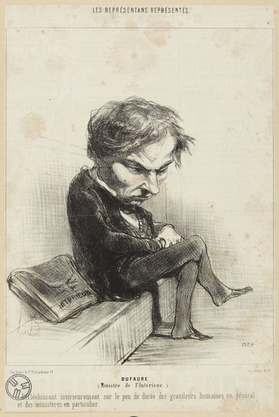 ”Dufaure” av Honoré Daumier