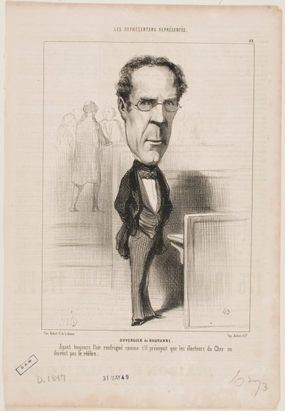 Duvergier de Hauranne av Honoré Daumier