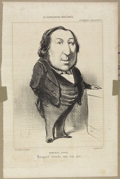 Emmanuel Arago av Honoré Daumier