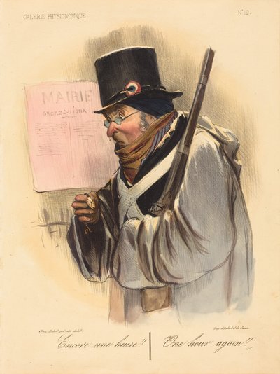 Ännu en timme!! av Honoré Daumier