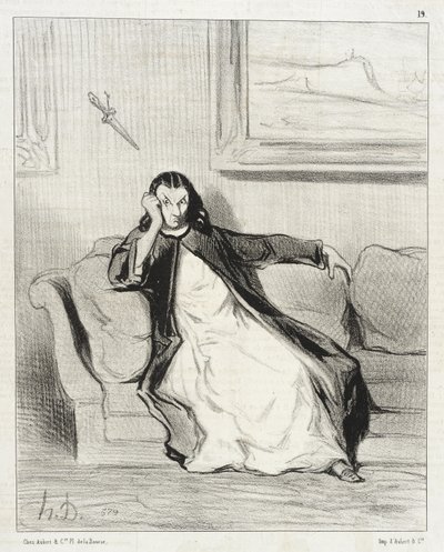 Helvete och fördömelse!... Utbuad... Utbuad!!... Utbuad! av Honoré Daumier
