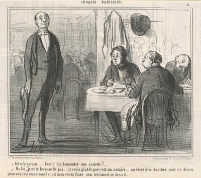 Är det pojken? av Honoré Daumier