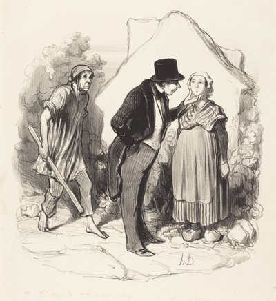 Skulle din man vara avundsjuk... av Honoré Daumier