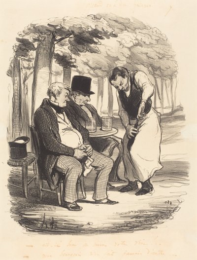 Är ert vin åtminstone gott!... av Honoré Daumier