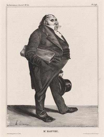 Félix Barthe av Honoré Daumier