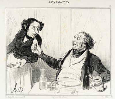 Servitör, vad är det här?... av Honoré Daumier
