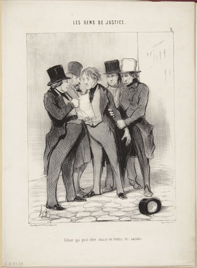 Vilt som kan jagas under alla årstider av Honoré Daumier