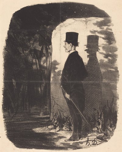 Det finns inget att säga, jag måste ta mig igenom denna... skog... av Honoré Daumier
