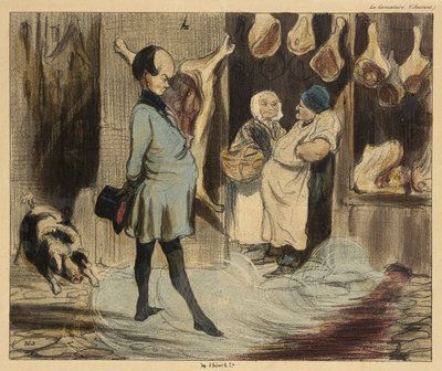 Reseintryck av en stor poet av Honoré Daumier