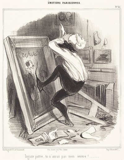 Otacksamma fosterland, du ska inte få mitt verk!... av Honoré Daumier