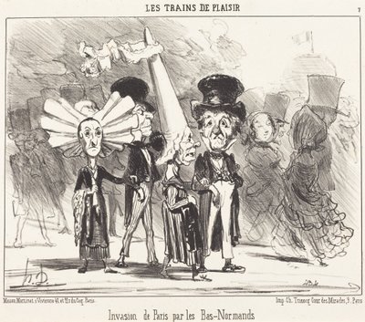 Basnormandernas invasion av Paris av Honoré Daumier