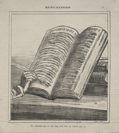 Aktualiteter (nr 77): Bli inte förvånad över att den är lång och med många korrigeringar av Honoré Daumier