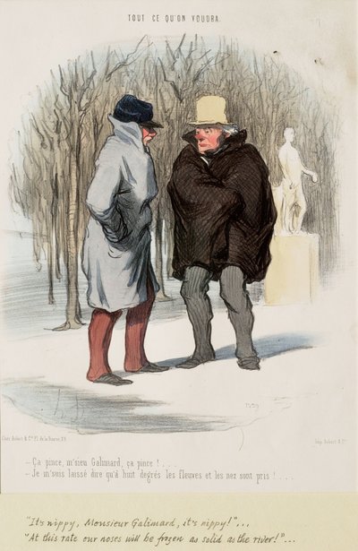 Det nyper, monsieur Galimard, det nyper!... av Honoré Daumier