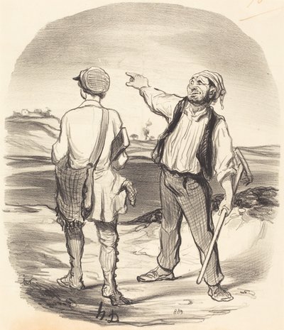 Jag såg en hare... för åtta dagar sedan! av Honoré Daumier