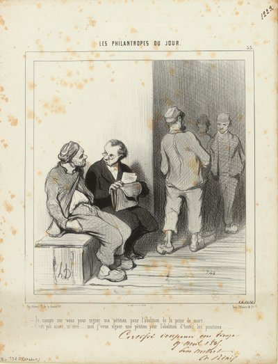Jag räknar med att ni skriver under min namninsamling... / 33 av Honoré Daumier