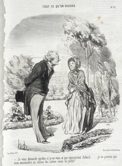 Jag ber om ursäkt om jag inte har lagt märke till er... av Honoré Daumier