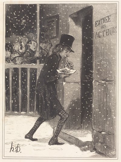 Skådespelaren från Funambules av Honoré Daumier