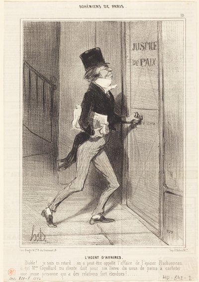 Affärsagenten av Honoré Daumier