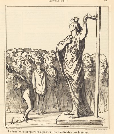 Frankrike förbereder sig för att passera... av Honoré Daumier