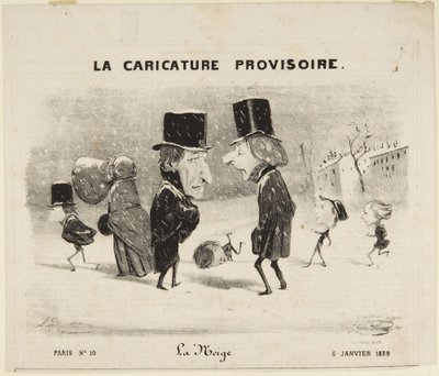 Snön av Honoré Daumier