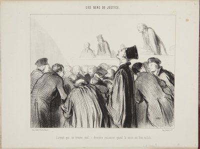 Advokaten som mår illa - sista utvägen när målet är allvarligt sjukt av Honoré Daumier