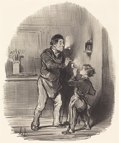 Den filosofiske trashandlaren av Honoré Daumier