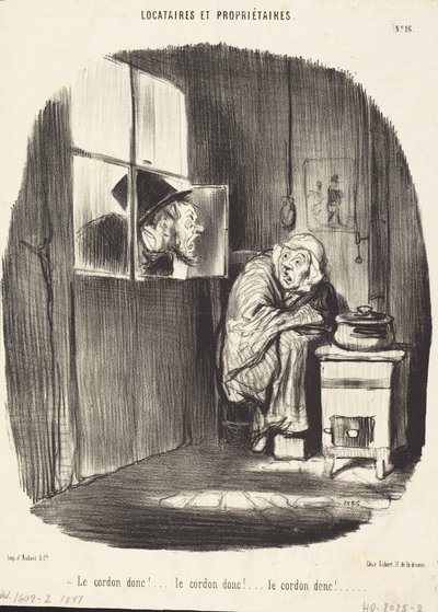 Så snöret!... av Honoré Daumier