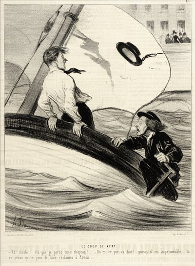 Vindbyarna av Honoré Daumier