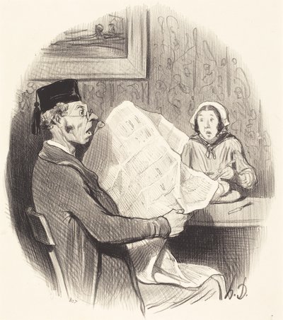 Det allt mer monster Format av Honoré Daumier