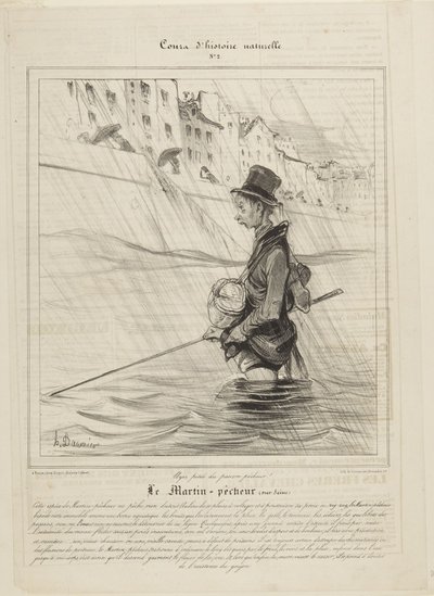 Kungsfiskaren (vid Seine) av Honoré Daumier
