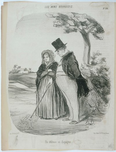 En slott i Spanien av Honoré Daumier