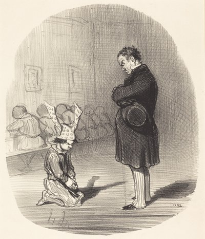 Följderna av ett uppror av Honoré Daumier