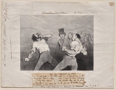 Lektion i förståelse 1843 av Honoré Daumier