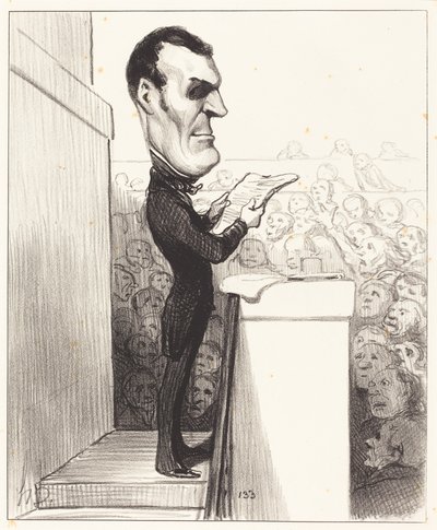 M.L.P.F. Esquirou de Parieu av Honoré Daumier