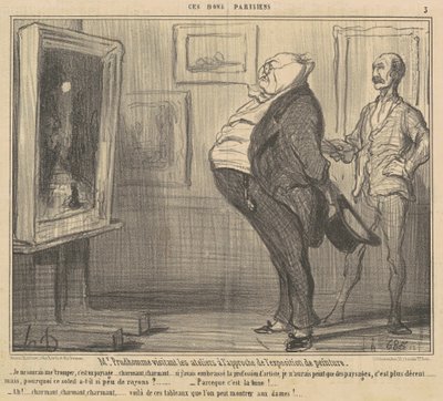 Mr Prudhomme besöker verkstäderna ... av Honoré Daumier